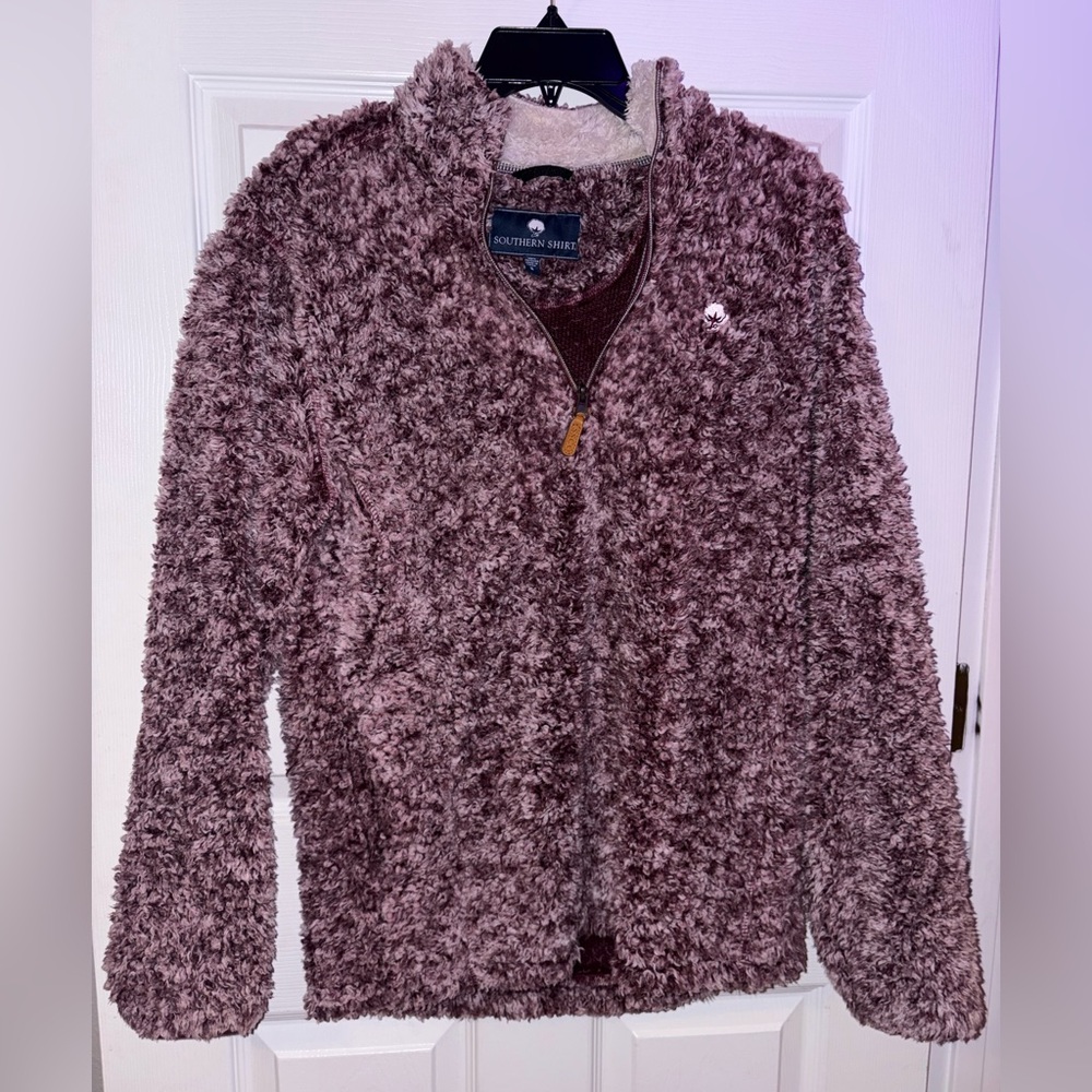 The Southern Shirt Company Maroon Teddy Jacket